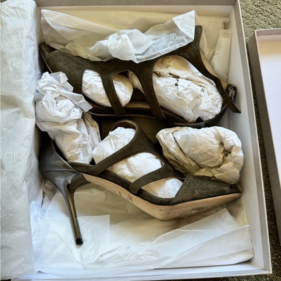 Jimmy Choo Tendor Suede Heels - Picture 9 of 9